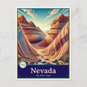 Nevada | Anime Style Cel Shaded Briefkaart (Voorkant)