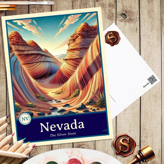 Nevada | Anime Style Cel Shaded Briefkaart