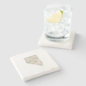 Nevada Antiek Afbeelding Kaart  State Chart Stenen Onderzetter (Zijkant)