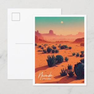 Nevada Arizona Travel Place illustratie Briefkaart