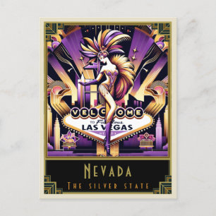 Nevada   Art. Deco Briefkaart