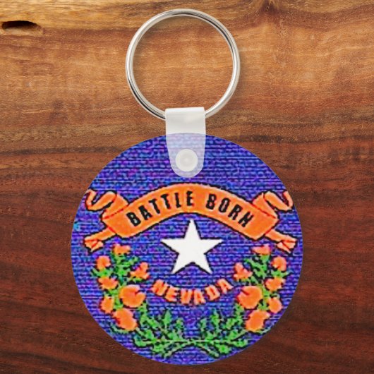 Nevada Battle Born Sleutelhanger (Voorkant)