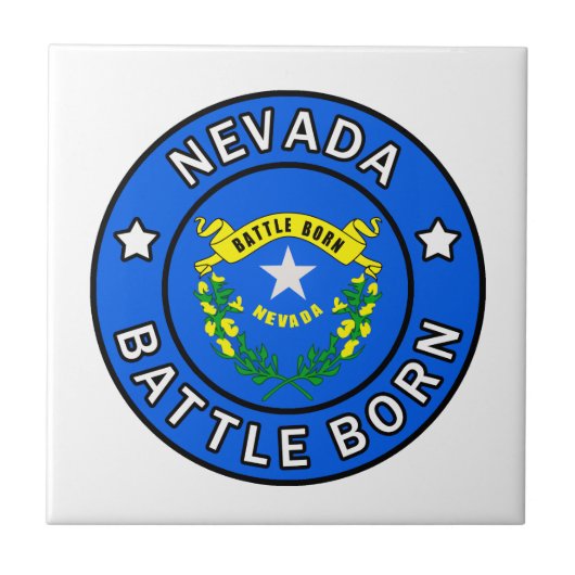 Nevada Battle Born Tegeltje (Voorkant)
