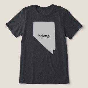Nevada Belong State Map T-Shirt