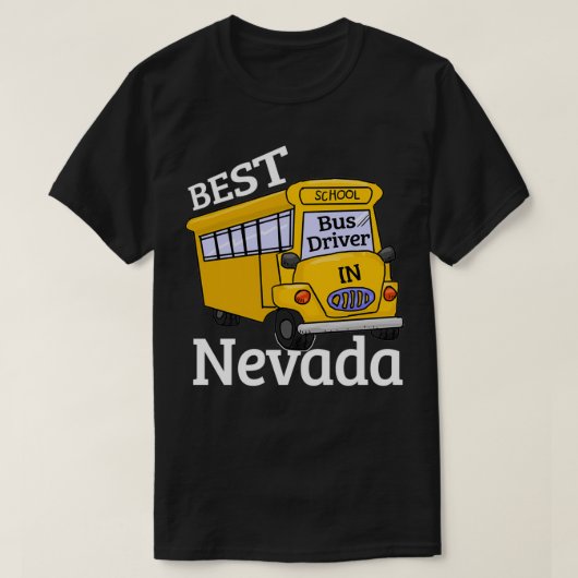 Nevada Best School Bus Driver T-shirt (Design voorkant)