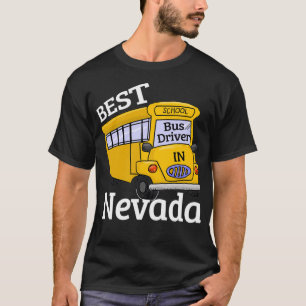 Nevada Best School Bus Driver T-shirt