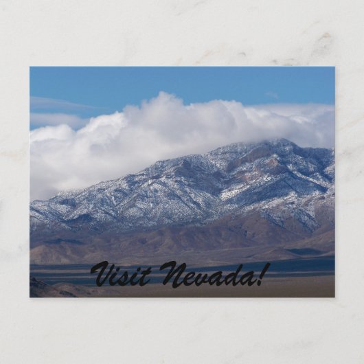Nevada, bezoek Nevada. Briefkaart (Voorkant)