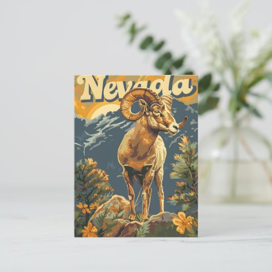 Nevada Bighorn Sheep  Briefkaart (Staand voorkant)