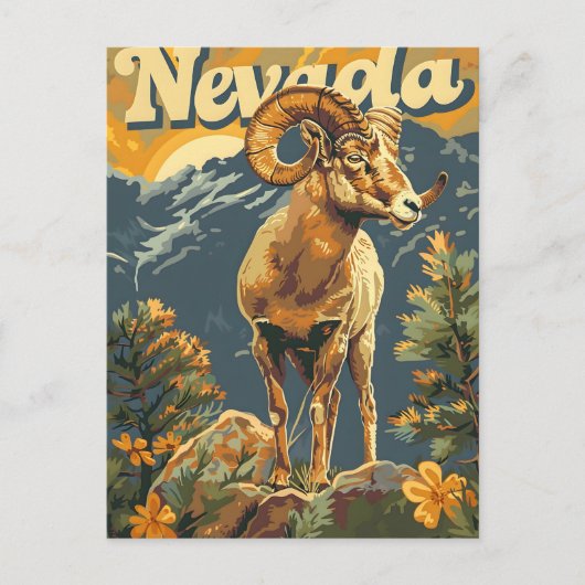 Nevada Bighorn Sheep  Briefkaart (Voorkant)