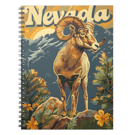 Nevada Bighorn Sheep Notitieboek (Voorkant)