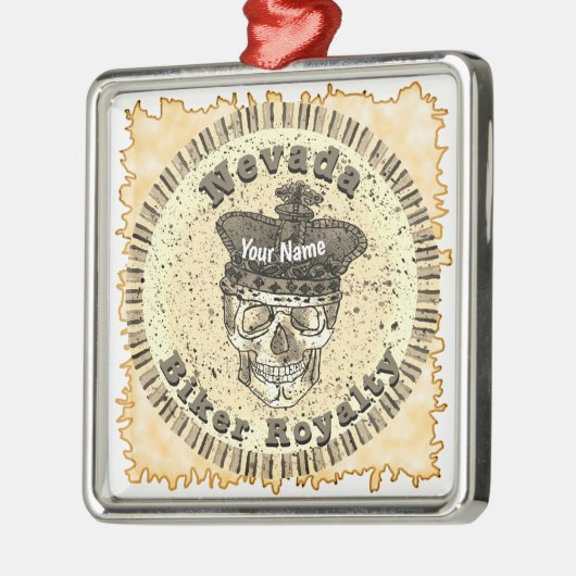 Nevada Biker  Metalen Ornament (Links)