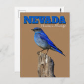 Nevada Bluebird Vertical Briefkaart (Voorkant / Achterkant)