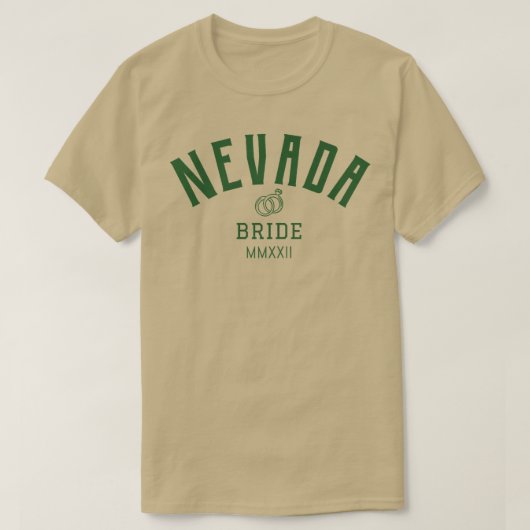 Nevada bride bachelorette party voor de Bride T-shirt (Design voorkant)