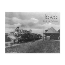 Nevada, Briefkaart station Iowa Train
