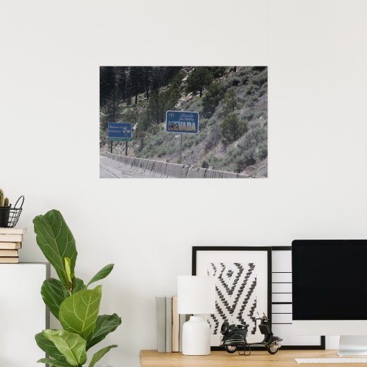 Nevada-Cailforinia Poster (Thuiskantoor)