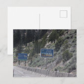 Nevada - California Border Briefkaart (Voorkant / Achterkant)