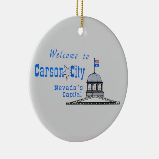 NEVADA Carson City Keramisch Ornament (Rechts)