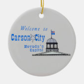 NEVADA Carson City Keramisch Ornament (Voorkant)
