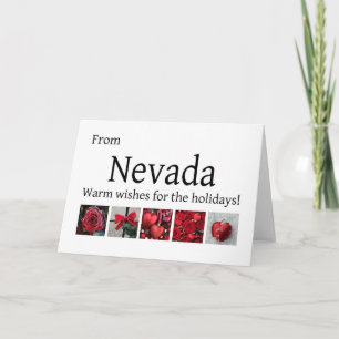 Nevada Christmas Kaart, specifiek voor de staat Feestdagen Kaart