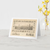 Nevada City, CA. Panoramische kaart 1856 (1184A) (Gele Bloem)