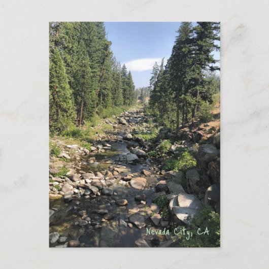 Nevada City California Briefkaart (Voorkant)