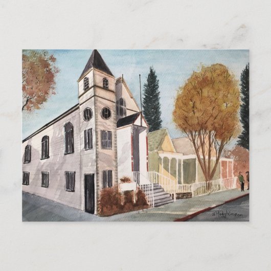 NEVADA CITY POST CARD BRIEFKAART (Voorkant)