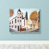 NEVADA CITY - waterverf, verpakte canvas print (Insitu (Houten vloer))