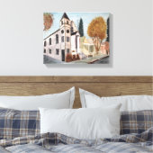 NEVADA CITY - waterverf, verpakte canvas print (Insitu (Slaapkamer))