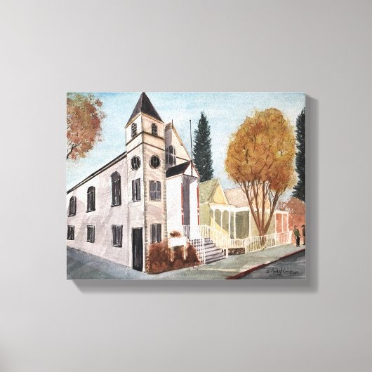 NEVADA CITY - waterverf, verpakte canvas print (Voorkant)