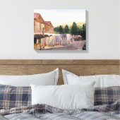 NEVADA CITY - waterverf, verpakte canvas print (Insitu (Slaapkamer))