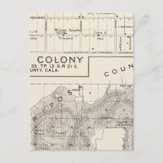 Nevada Colony Briefkaart (Voorkant)