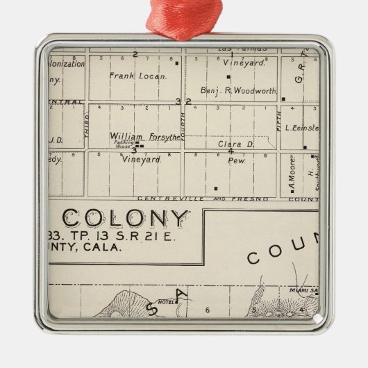 Nevada Colony Metalen Ornament (Voorkant)