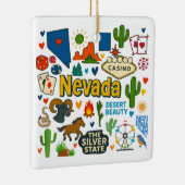 Nevada Custom Family Trip Christmas Keramisch Ornament (Rechts)
