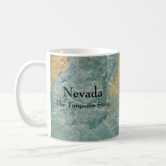 Nevada, de turquoise staat koffiemok (Links)