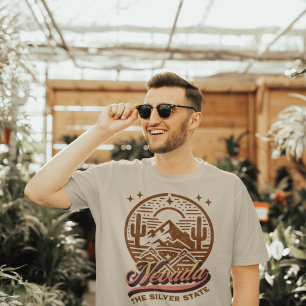 Nevada, de zilveren staat t-shirt