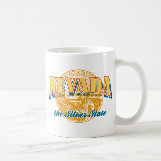 Nevada - de zilverstaat koffiemok (Rechts)