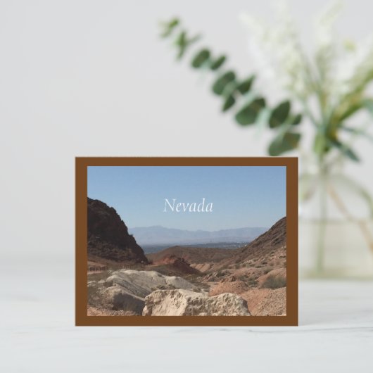 Nevada Desert Briefkaart (Staand voorkant)