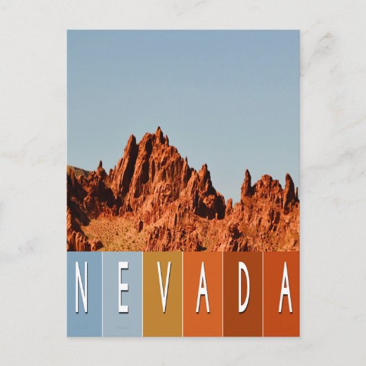 Nevada Desert Briefkaart (Voorkant)