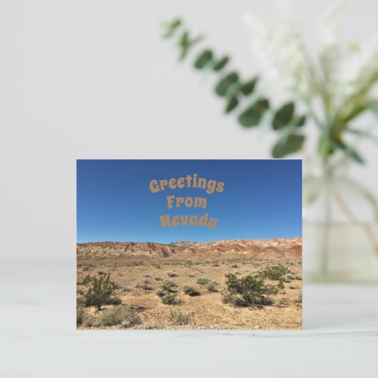 Nevada Desert Briefkaart (Staand voorkant)