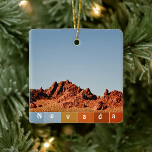 Nevada Desert Keramisch Ornament