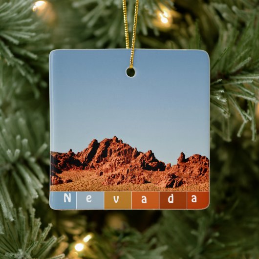 Nevada Desert Keramisch Ornament (Boom)
