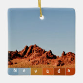 Nevada Desert Keramisch Ornament (Voorkant)