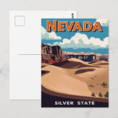 Nevada Desert Landscape Briefkaart (Voorkant / Achterkant)