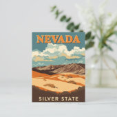 Nevada Desert Landscape Briefkaart (Staand voorkant)
