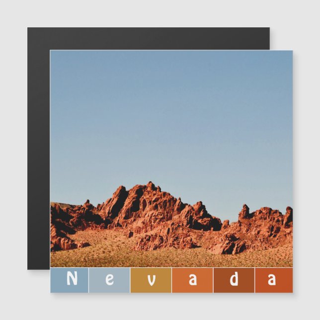 Nevada Desert Magnetic Card (Voorkant / Achterkant)