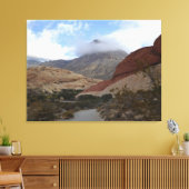 Nevada Desert Scene Calico Basin Canvas Afdruk (Insitu (Woonkamer))