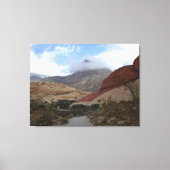 Nevada Desert Scene Calico Basin Canvas Afdruk (Voorkant)