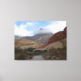 Nevada Desert Scene Calico Basin Canvas Afdruk