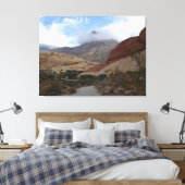 Nevada Desert Scene Calico Basin Canvas Afdruk (Insitu (Slaapkamer))