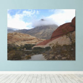 Nevada Desert Scene Calico Basin Canvas Afdruk (Insitu (Houten vloer))